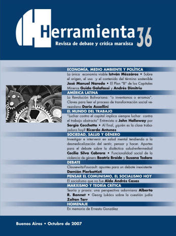 Revista Herramienta Nº 39. Indice